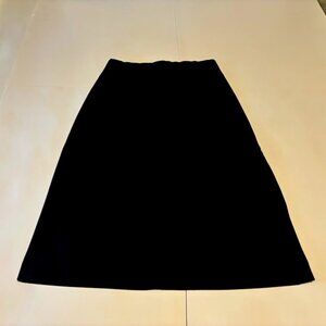 Ann Taylor Loft Midi Skirt Dark Gray A Line Size 8 Size Medium